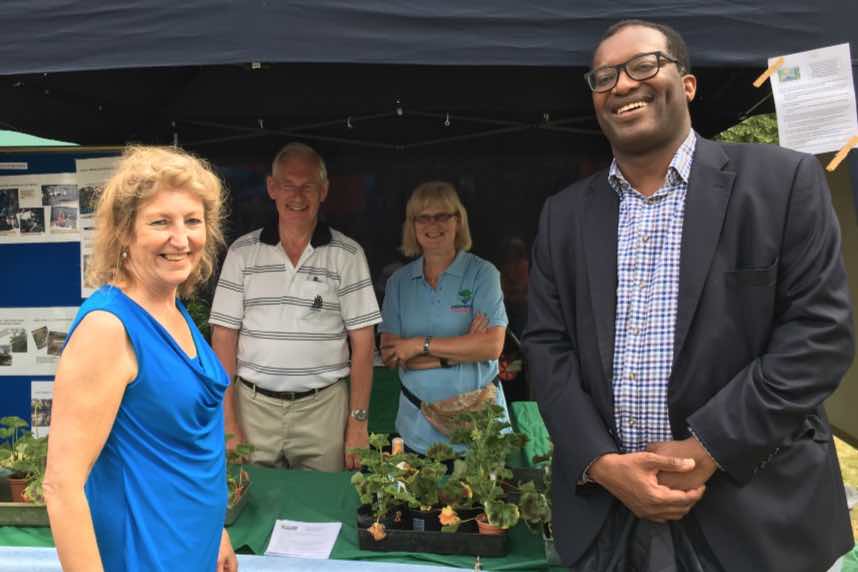 Picture of our MP at our stall