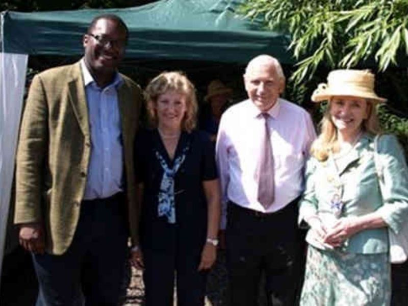 Kwasi Kwarteng MP with Councillors & the Mayoress.