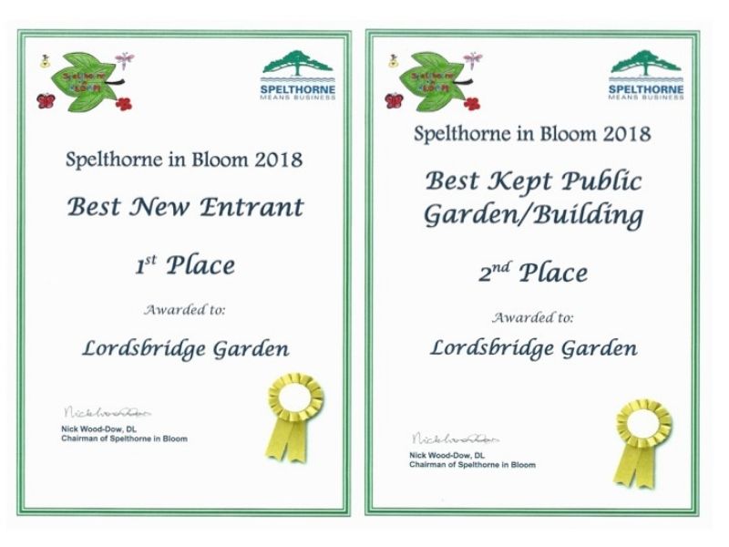Spelthorne in in Bloom 2018 - Certificates